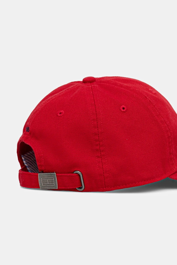 Akcesoria Tommy Hilfiger Czapka z daszkiem bawełniana AM0AM13426 czerwony