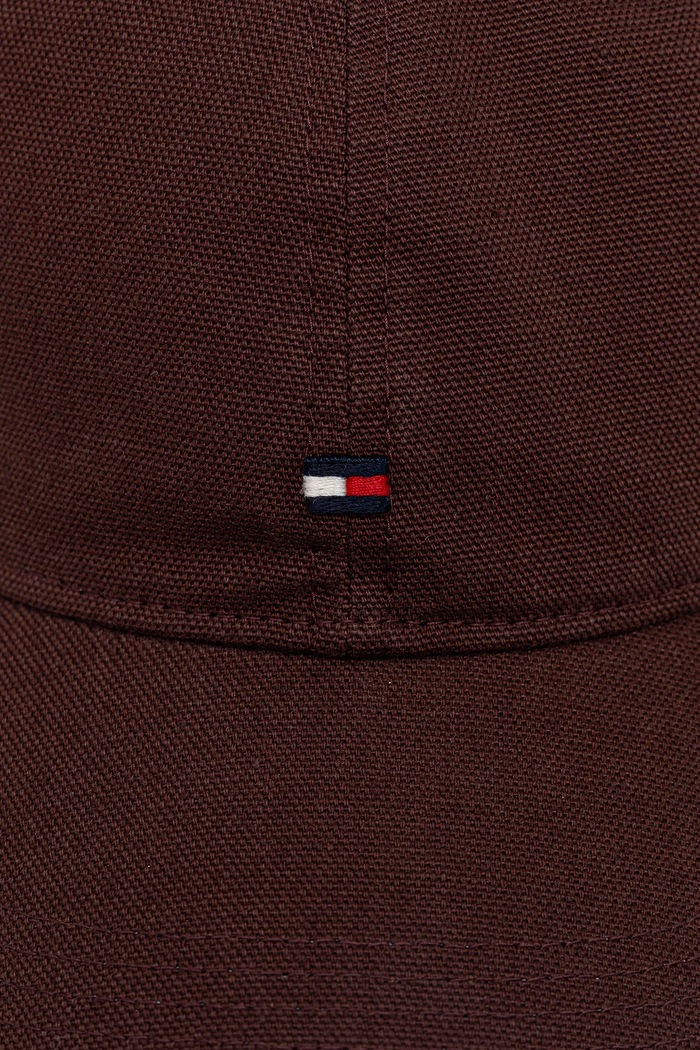 Tommy Hilfiger Czapka z daszkiem bawełniana AM0AM13426 brązowy AW25
