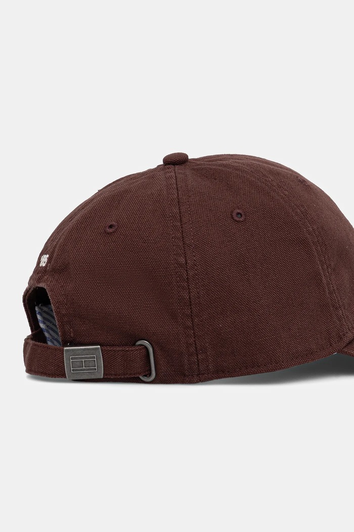 Akcesoria Tommy Hilfiger Czapka z daszkiem bawełniana AM0AM13426 brązowy