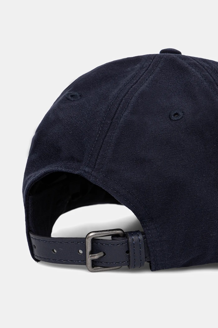 Akcesoria Tommy Hilfiger czapka z daszkiem bawełniana AM0AM13430 granatowy