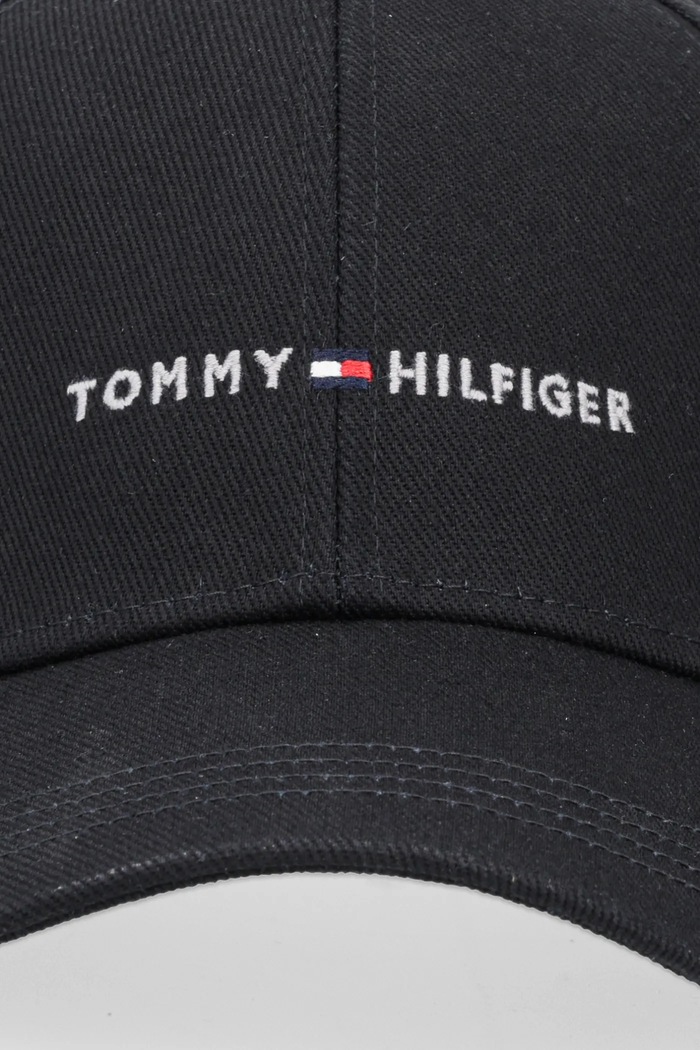 Tommy Hilfiger Berretto da baseball in cotone AM0AM13431 nero AW25