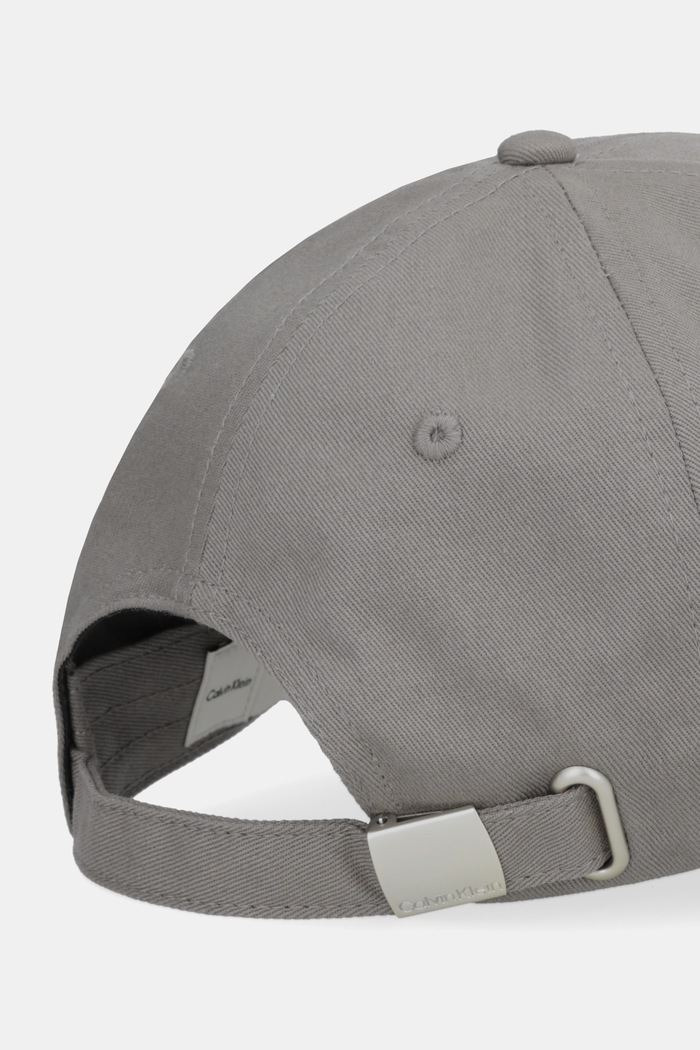 Doplňky Calvin Klein baseballová čepice pánská bavlněná LV04D5003G šedá