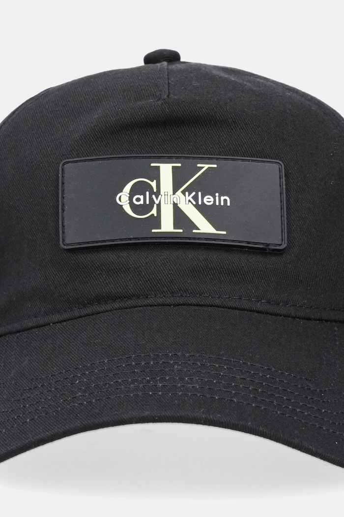 Bavlnená šiltovka Calvin Klein LV04D5042G čierna AW25