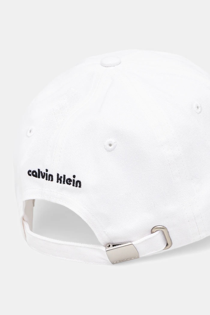 Accesorii Calvin Klein șapcă de baseball din bumbac LV04D5043G alb