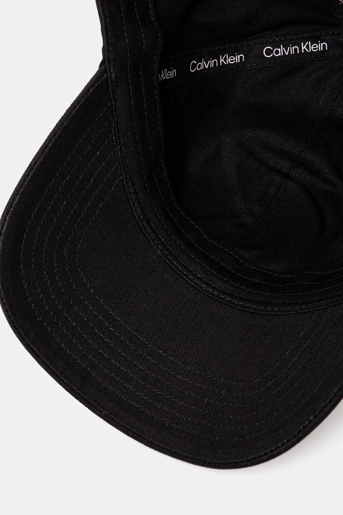 Calvin Klein czapka z daszkiem bawełniana czarny LV04D5043G