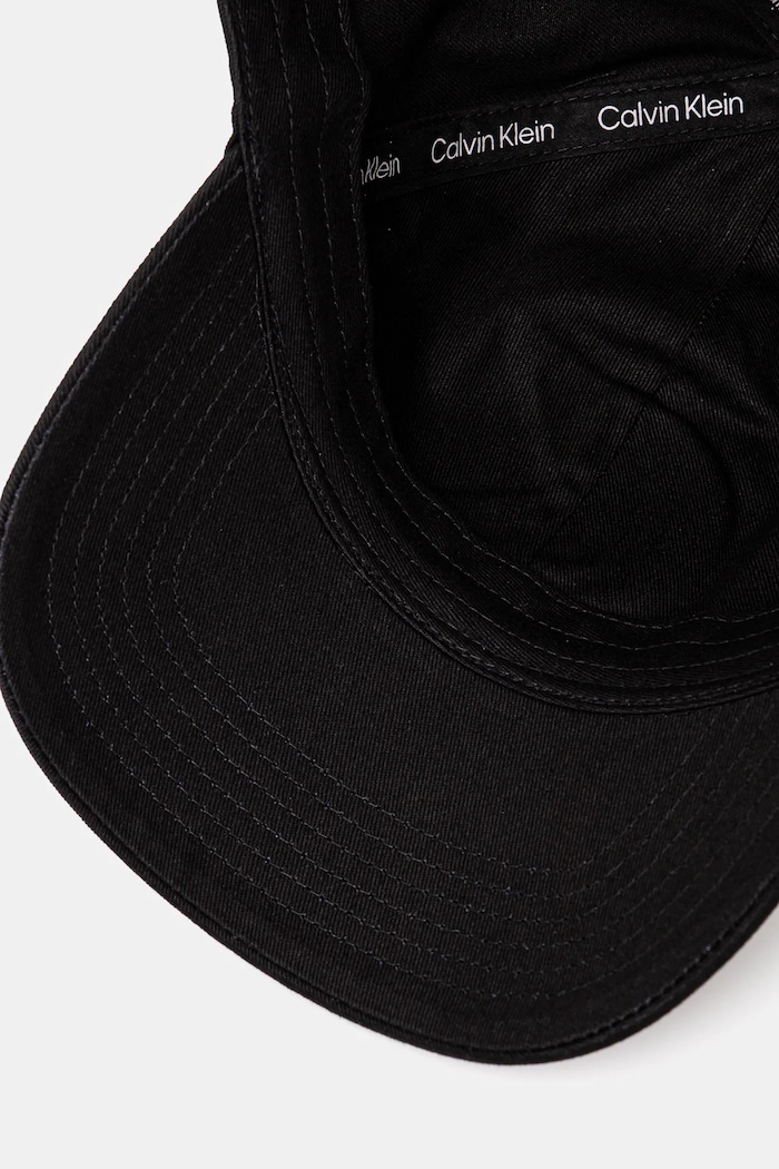 Calvin Klein czapka z daszkiem bawełniana czarny LV04D5043G