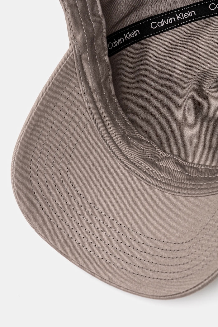 Calvin Klein czapka z daszkiem bawełniana beżowy LV04G5061G