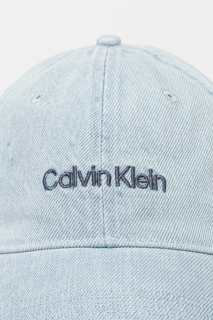 Calvin Klein czapka z daszkiem bawełniana LV04G5068G niebieski AW25