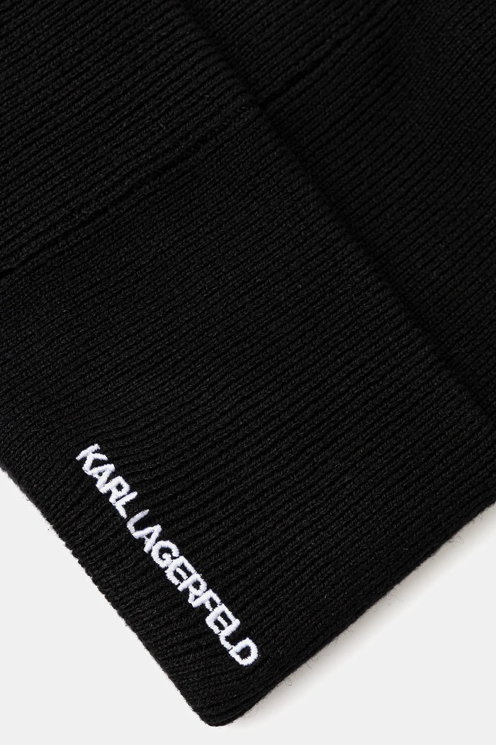 Karl Lagerfeld sapka gyapjú keverékből fekete A3M33157
