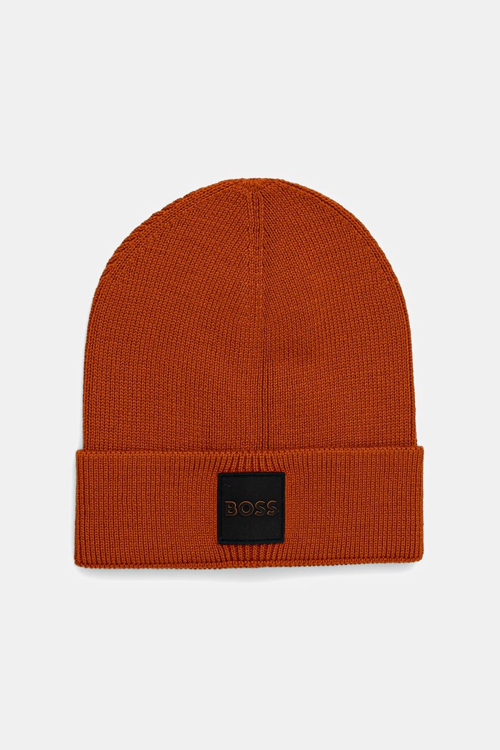 BOSS Orange cappello in lana Foxxy_R_Hat medio spessore arancione 50546155