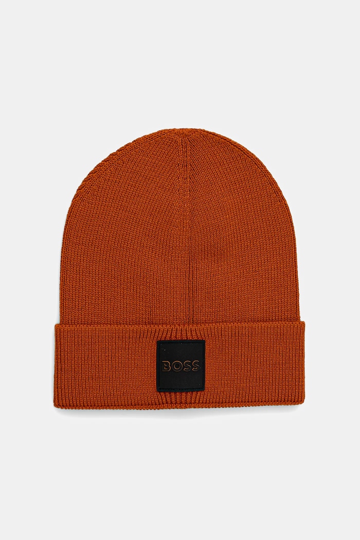 BOSS Orange cappello in lana Foxxy_R_Hat medio spessore arancione 50546155