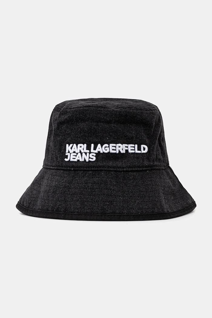 Karl Lagerfeld Jeans Kapelusz jeansowy czarny A3M33107