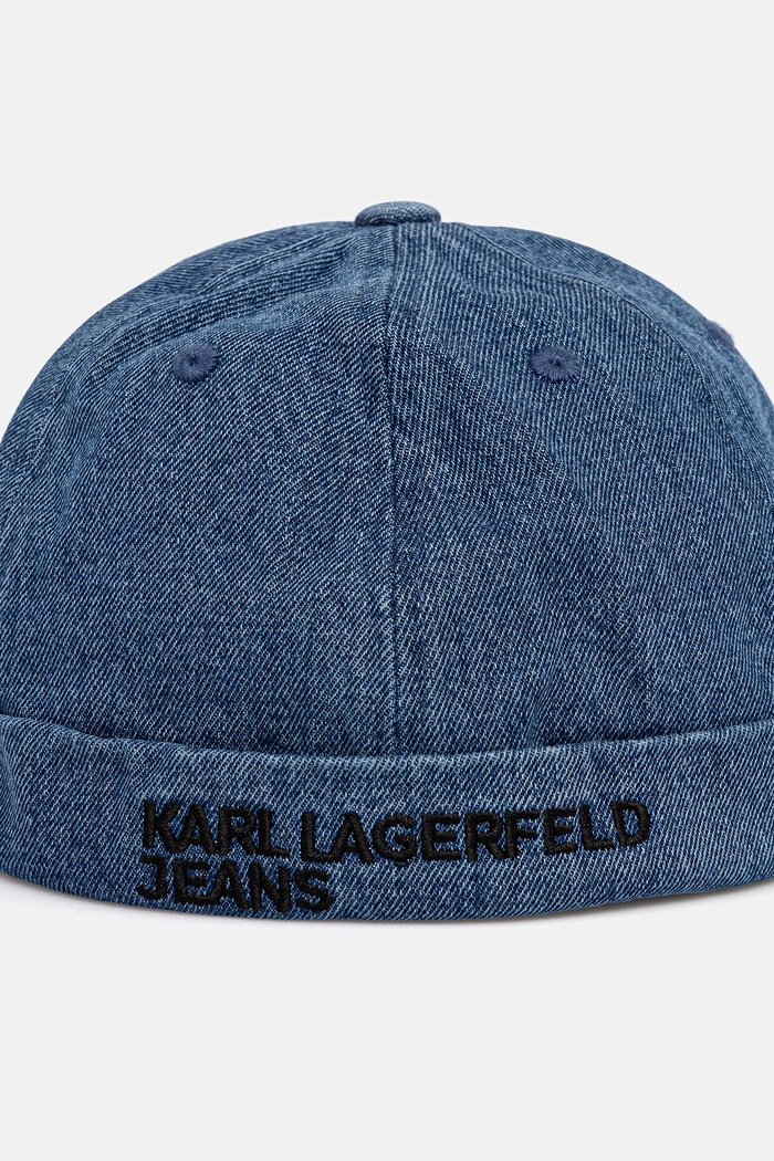 Karl Lagerfeld Jeans czapka bawełniana dziecięca A3M33108 niebieski AW25