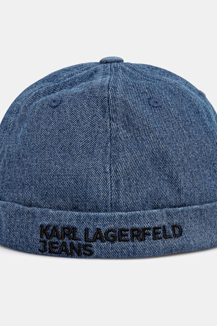 Karl Lagerfeld Jeans czapka bawełniana dziecięca A3M33108 niebieski AW25