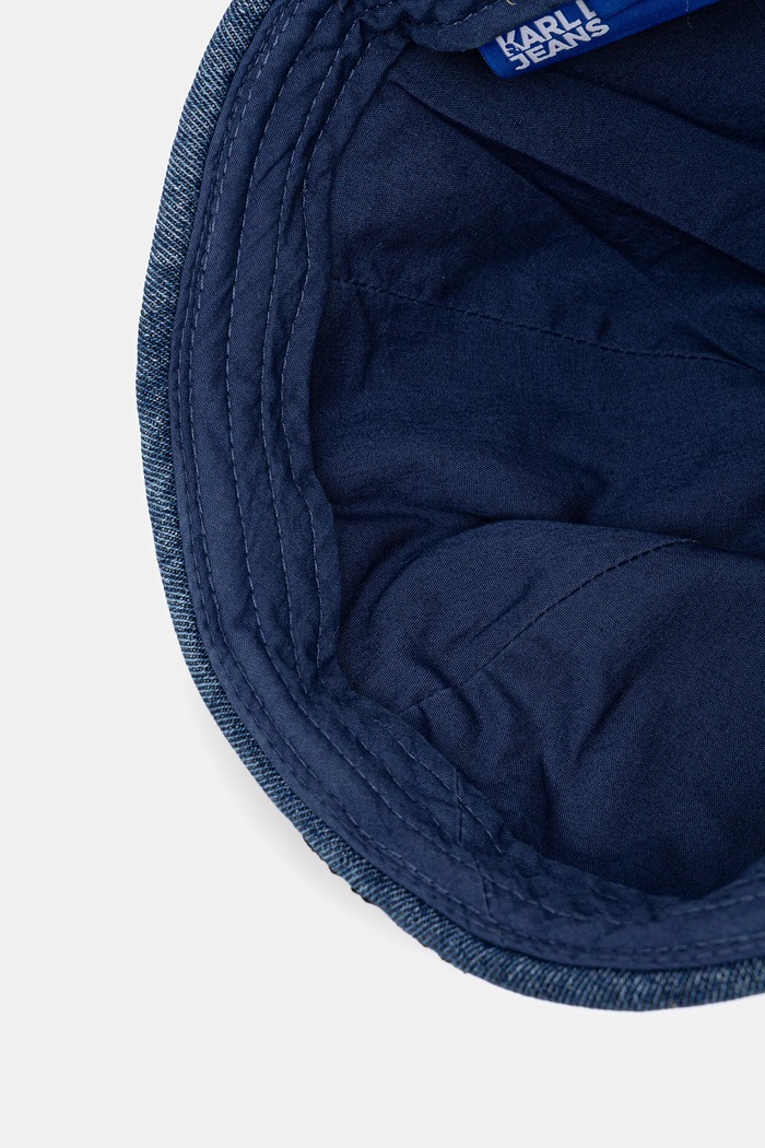Karl Lagerfeld Jeans czapka bawełniana dziecięca niebieski A3M33108