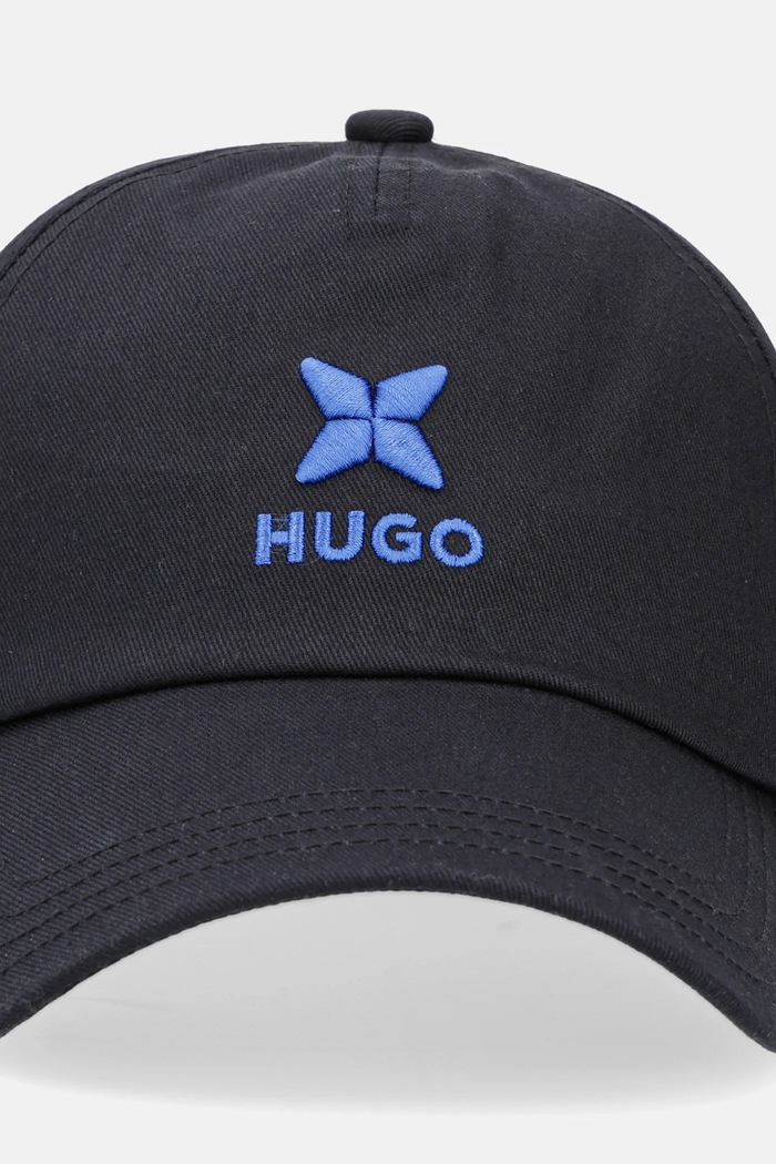 Бавовняна бейсболка Hugo Blue Jinko-Star 50544441 чорний AW25