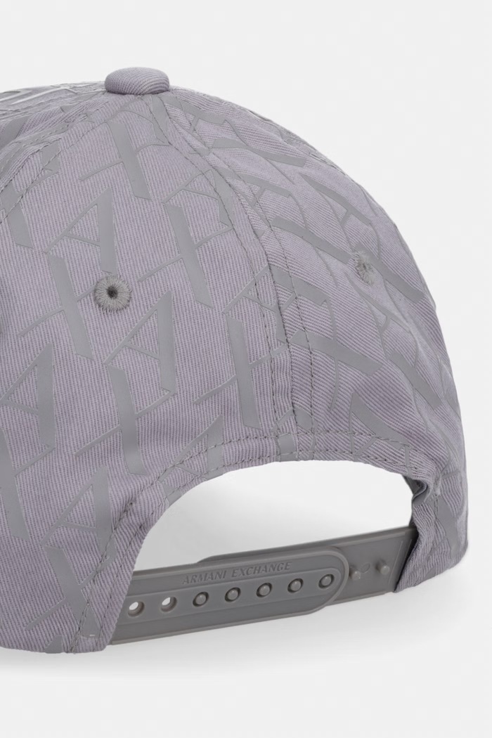 Doplnky Armani Exchange bejzbalová čiapka pánska bavlnená 954229.CC813 sivá