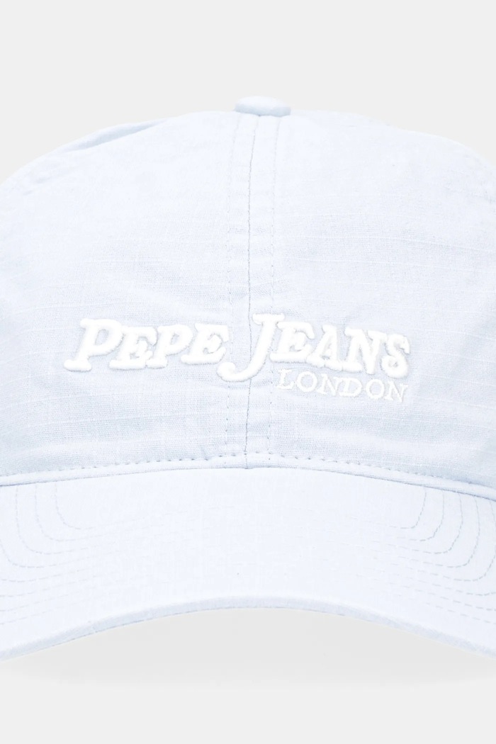 Βαμβακερό καπέλο του μπέιζμπολ Pepe Jeans PM040571 μπλε AW25