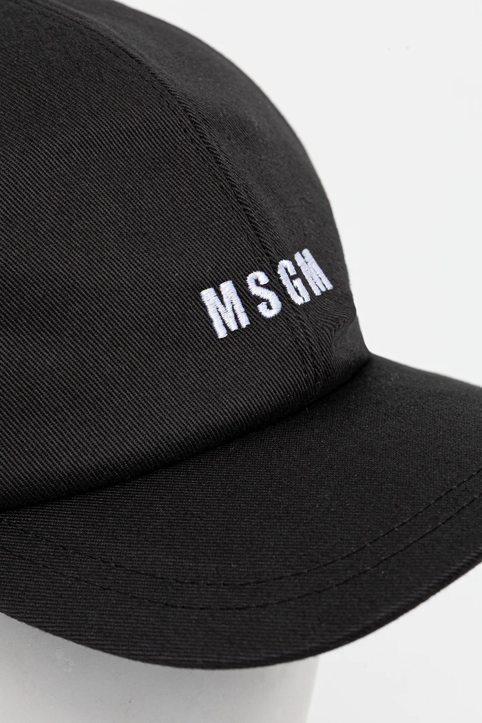 Pamučna kapa sa šiltom MSGM 3940ML02.257580 crna AW25