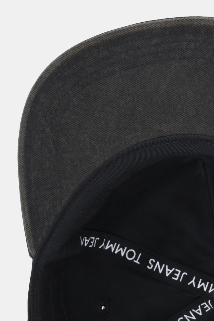 Pamučna kapa sa šiltom Tommy Jeans crna AM0AM13672