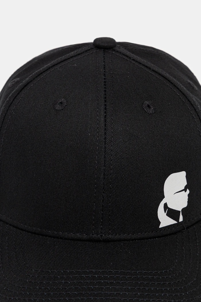 Bavlnená šiltovka Karl Lagerfeld 554101.805640 čierna AW25