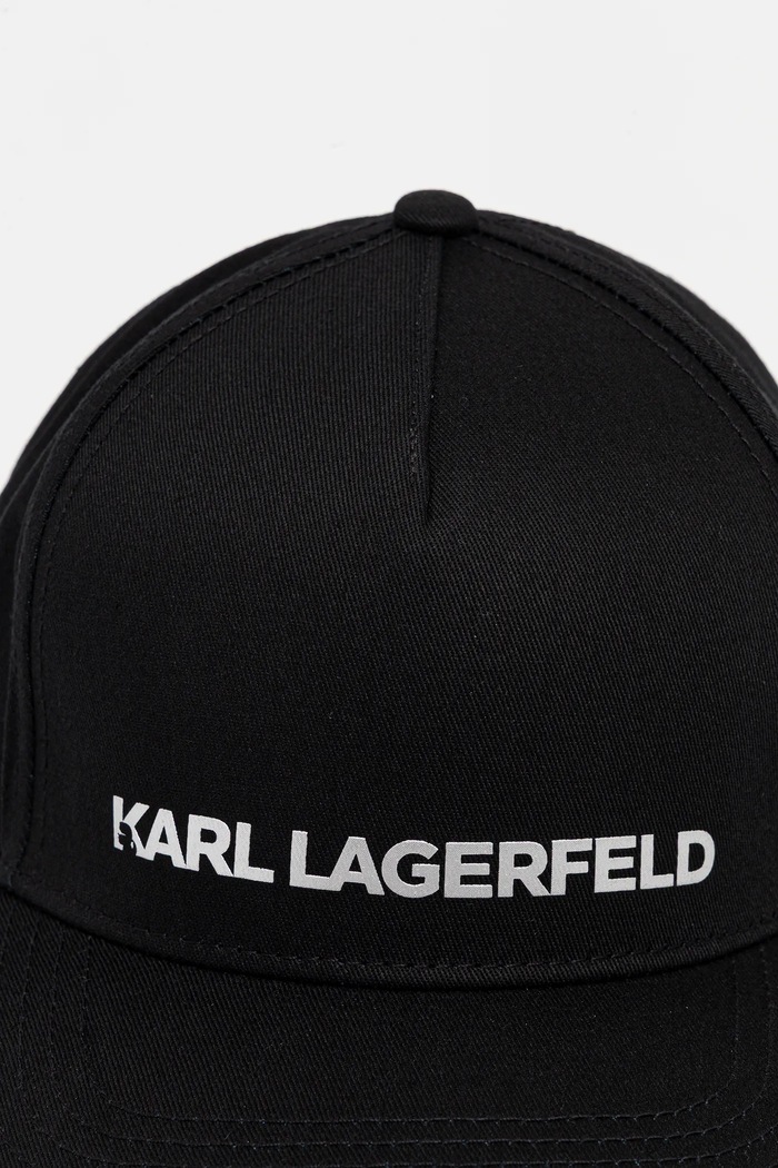 Bavlnená šiltovka Karl Lagerfeld 554101.805641 čierna AW25