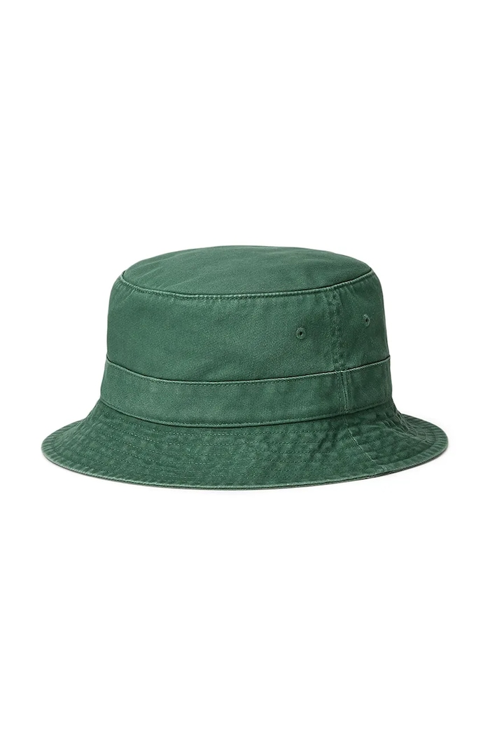 Polo Ralph Lauren kapelusz bawełniany 710979193 zielony AW25