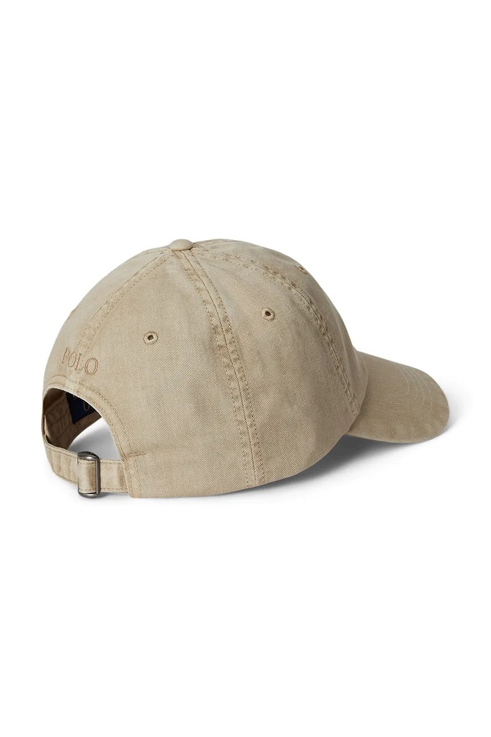 Polo Ralph Lauren Czapka z daszkiem męska bawełniana 710980231 beżowy AW25