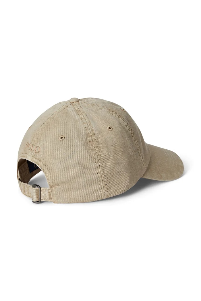 Polo Ralph Lauren Czapka z daszkiem męska bawełniana 710980231 beżowy AW25