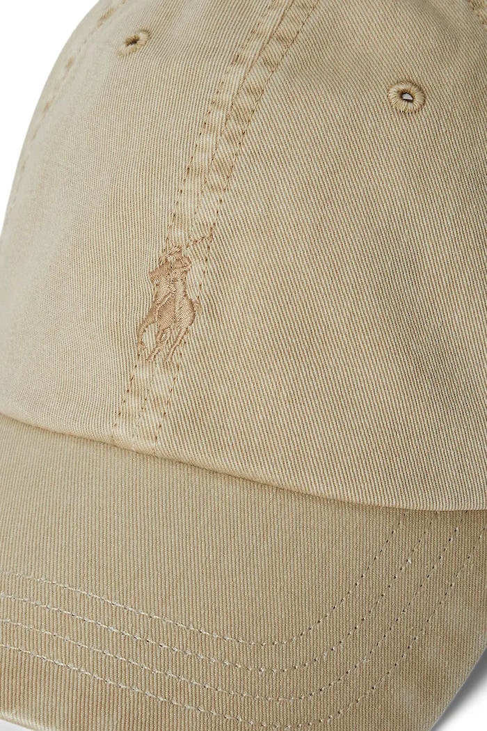 Akcesoria Polo Ralph Lauren Czapka z daszkiem męska bawełniana 710980231 beżowy