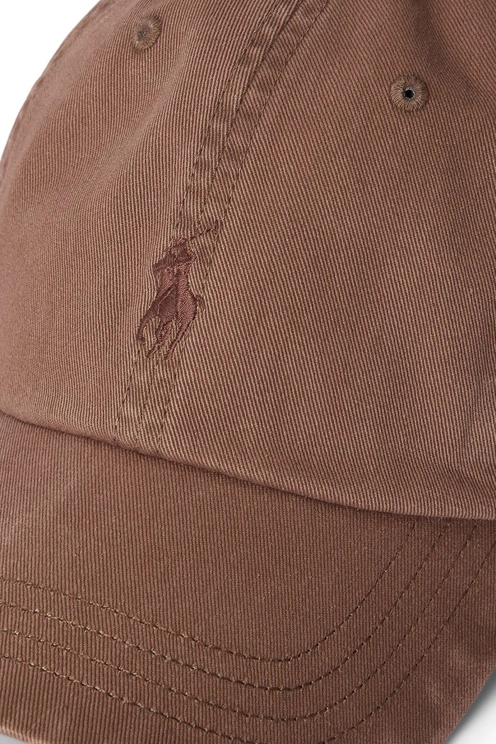 Akcesoria Polo Ralph Lauren czapka z daszkiem męska bawełniana 710980231 brązowy