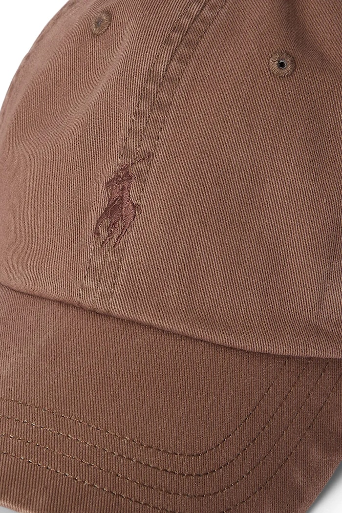 Akcesoria Polo Ralph Lauren czapka z daszkiem męska bawełniana 710980231 brązowy