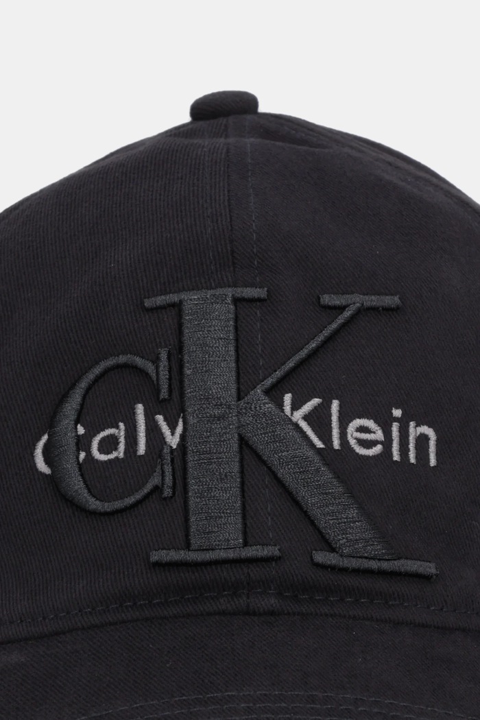 Βαμβακερό καπέλο του μπέιζμπολ Calvin Klein LV04D5039G μαύρο AW25
