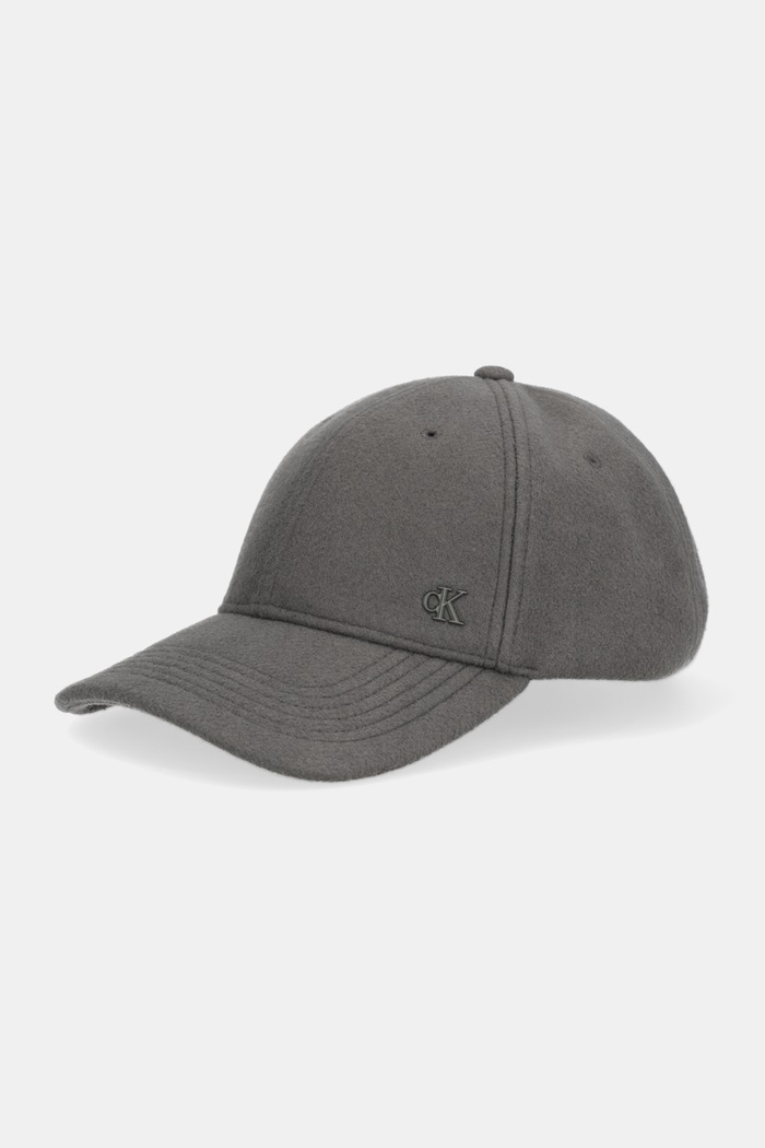 Kapa sa šiltom Calvin Klein bez uzorka siva LV04D5054G