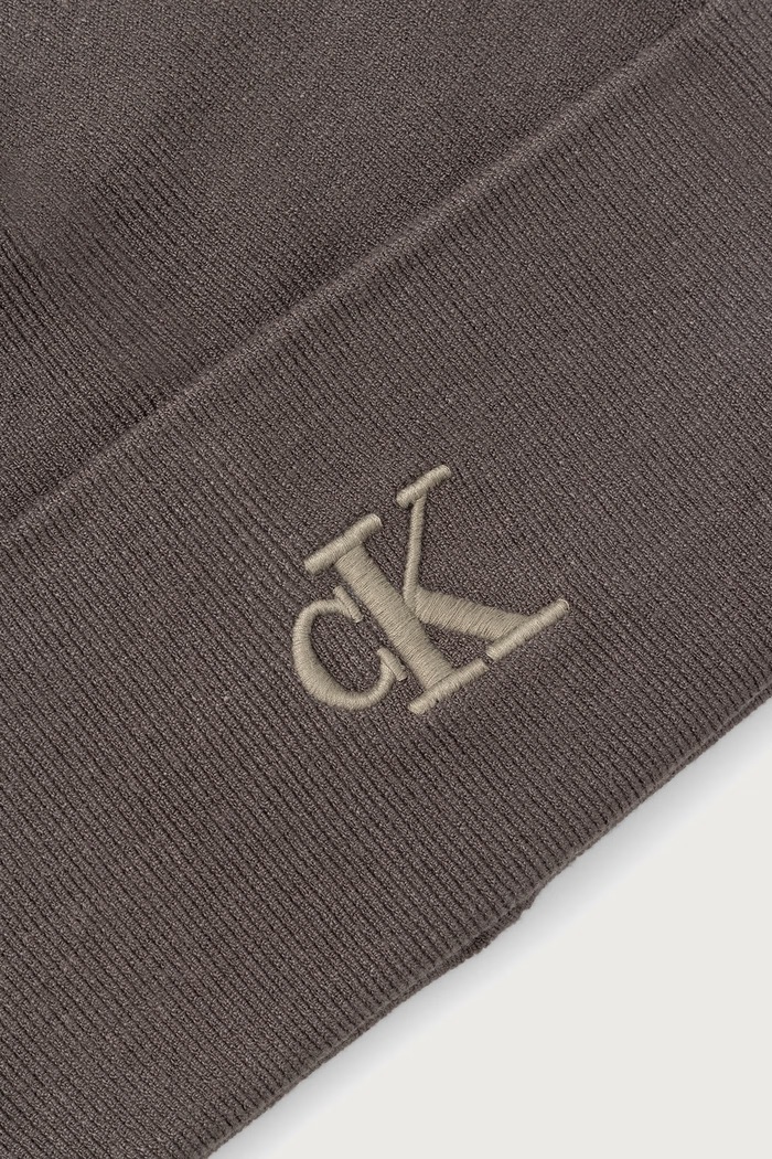 Αξεσουάρ Calvin Klein Σκούφος ανδρικός LV04D8020G καφέ