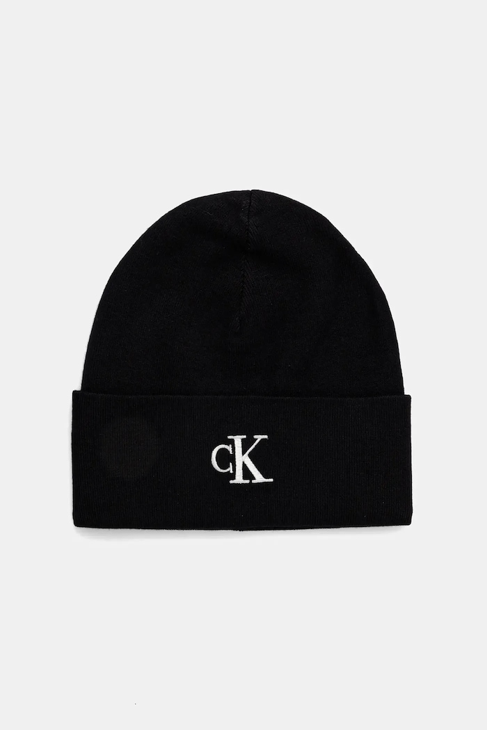Calvin Klein căciulă imprimeu negru LV04D8020G