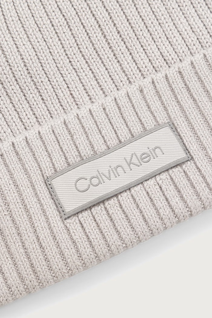 Doplnky Calvin Klein čiapka pánska bavlnená LV04D8053G sivá