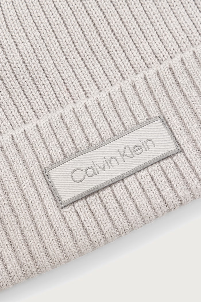 Doplnky Calvin Klein čiapka pánska bavlnená LV04D8053G sivá