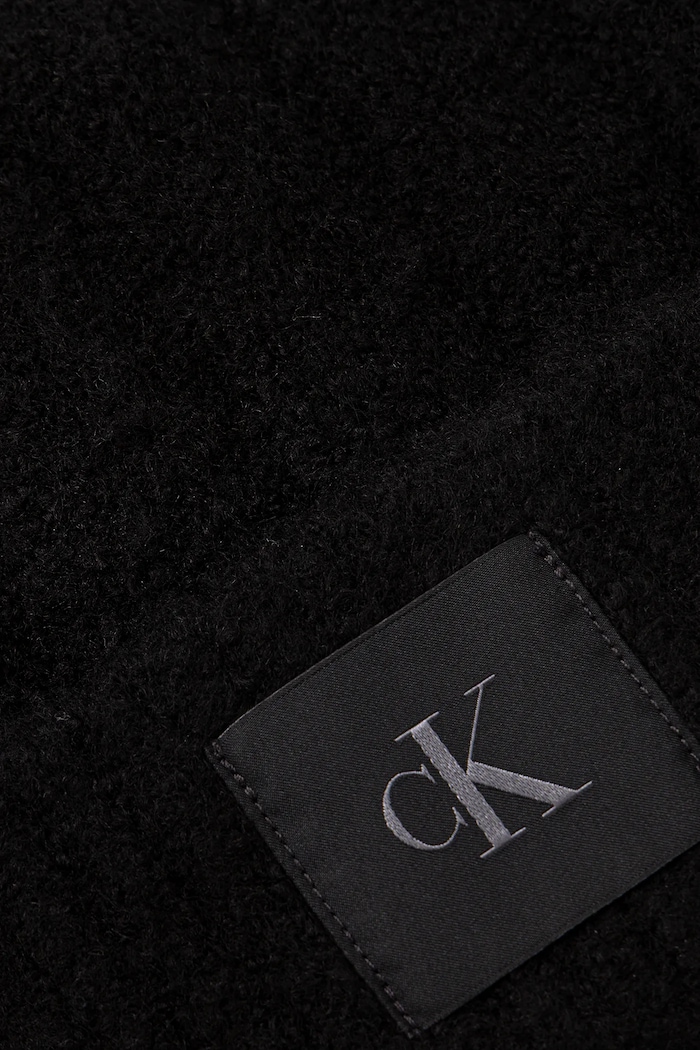 Vlnená čiapka Calvin Klein LV04D8065G čierna AW25