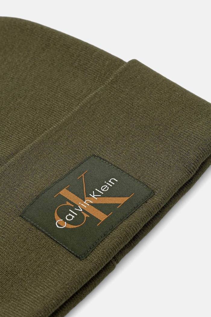Čiapka Calvin Klein LV04D8088G zelená AW25