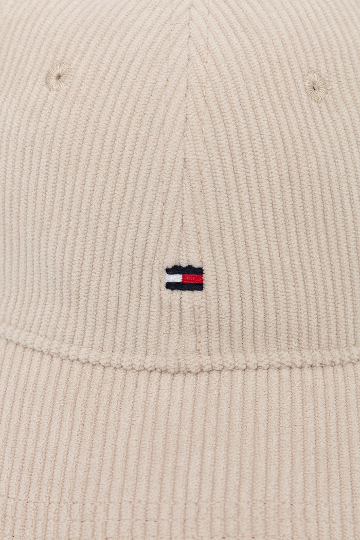 Tommy Hilfiger Czapka z daszkiem sztruksowa AM0AM13583 beżowy AW25