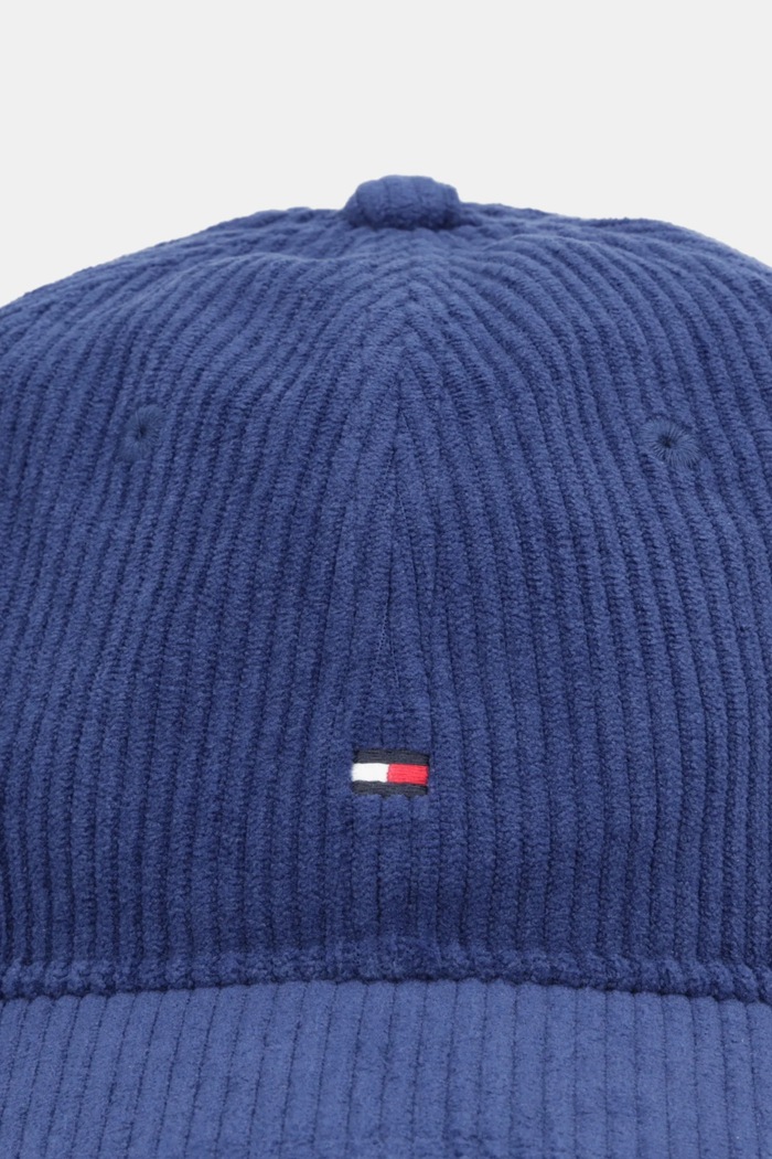 Tommy Hilfiger șapcă de baseball din catifea AM0AM13583 bleumarin AW25