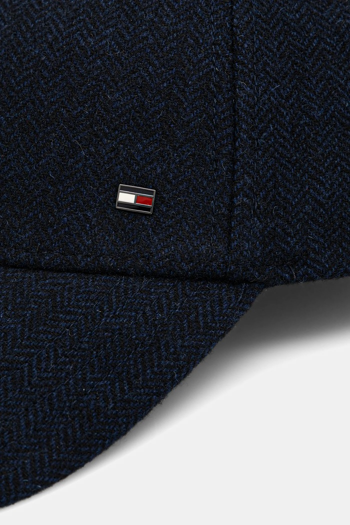 Tommy Hilfiger cappello da baseball con lana AM0AM13784 blu navy AW25