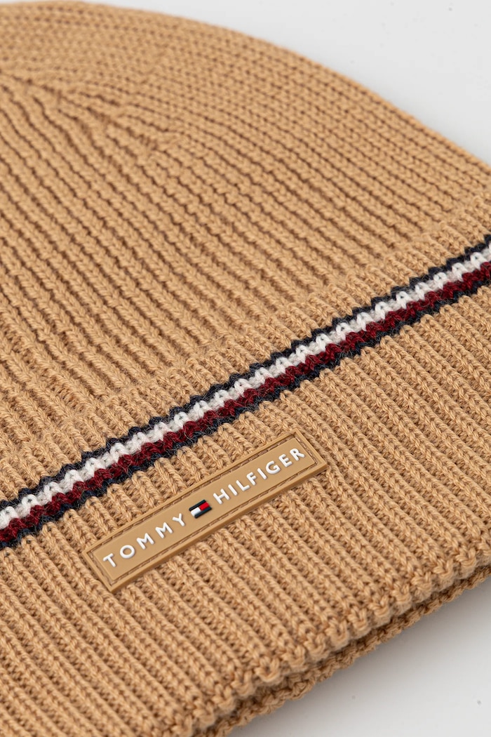 Doplnky Čiapka s prímesou vlny Tommy Hilfiger AM0AM13587 béžová