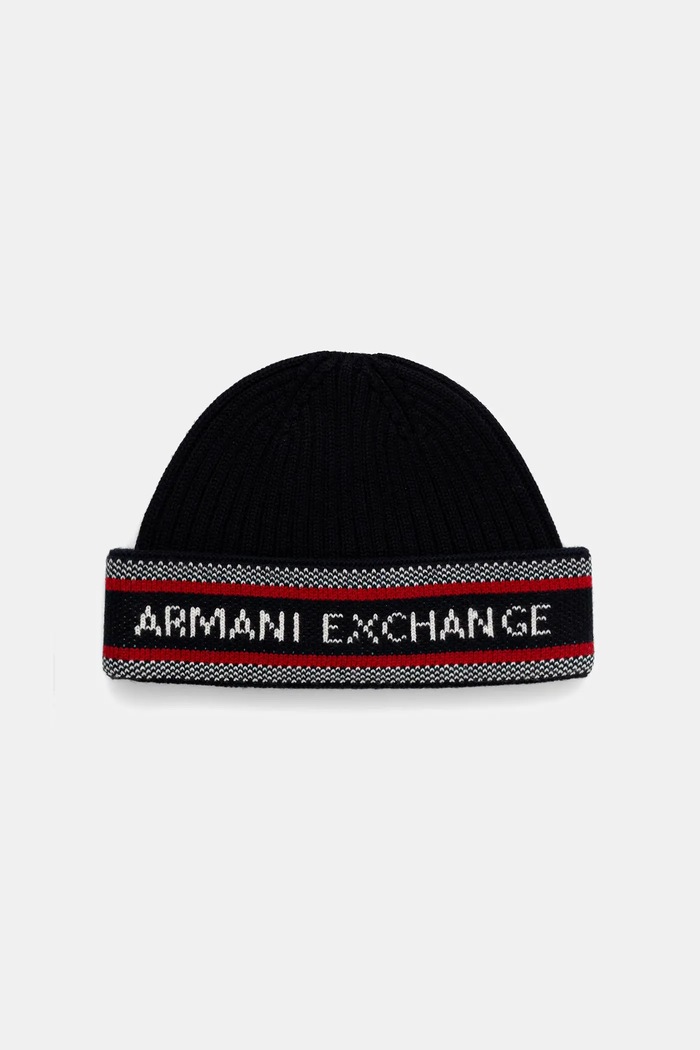 Armani Exchange cappello con lana applique blu navy XM001551.AF13776
