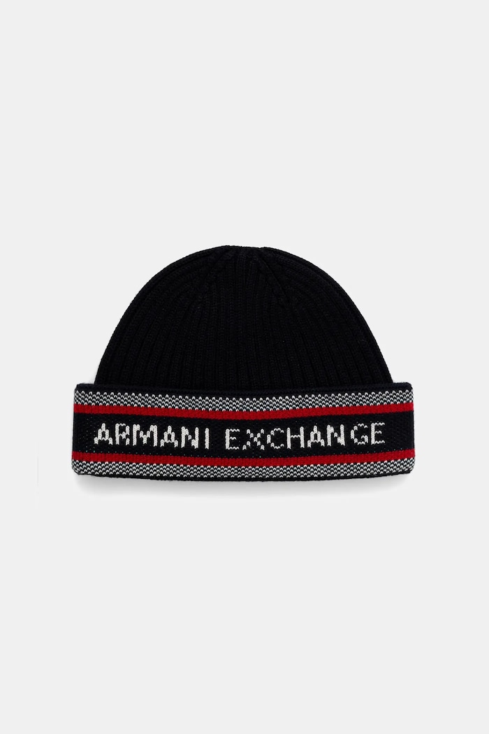 Armani Exchange cappello con lana applique blu navy XM001551.AF13776