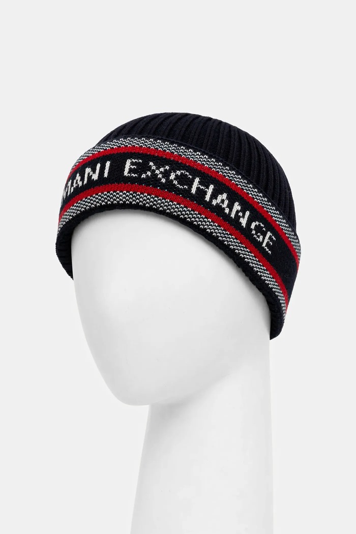 Accessori Armani Exchange cappello con lana XM001551.AF13776 blu navy