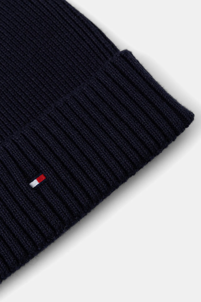 Σκούφος και γάντια με μείγμα κασμίρι Tommy Hilfiger 2-pack σκούρο μπλε AM0AM13806