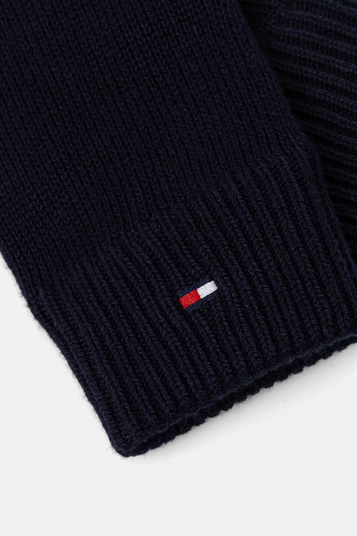 Σκούφος και γάντια με μείγμα κασμίρι Tommy Hilfiger 2-pack AM0AM13806 σκούρο μπλε