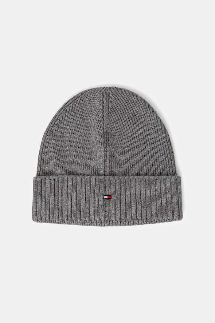 Čiapka a rukavice s prímesou kašmíru Tommy Hilfiger 2-pak AM0AM13806 sivá NC25